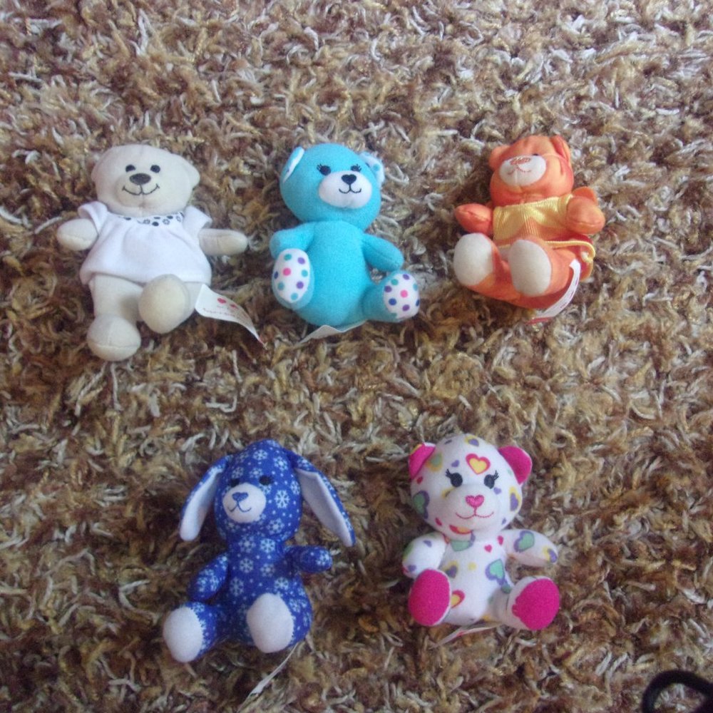 Mini Build A Bear Plush - 5 Bears